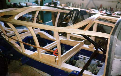 Example of Classicar Restorations wood framing skills